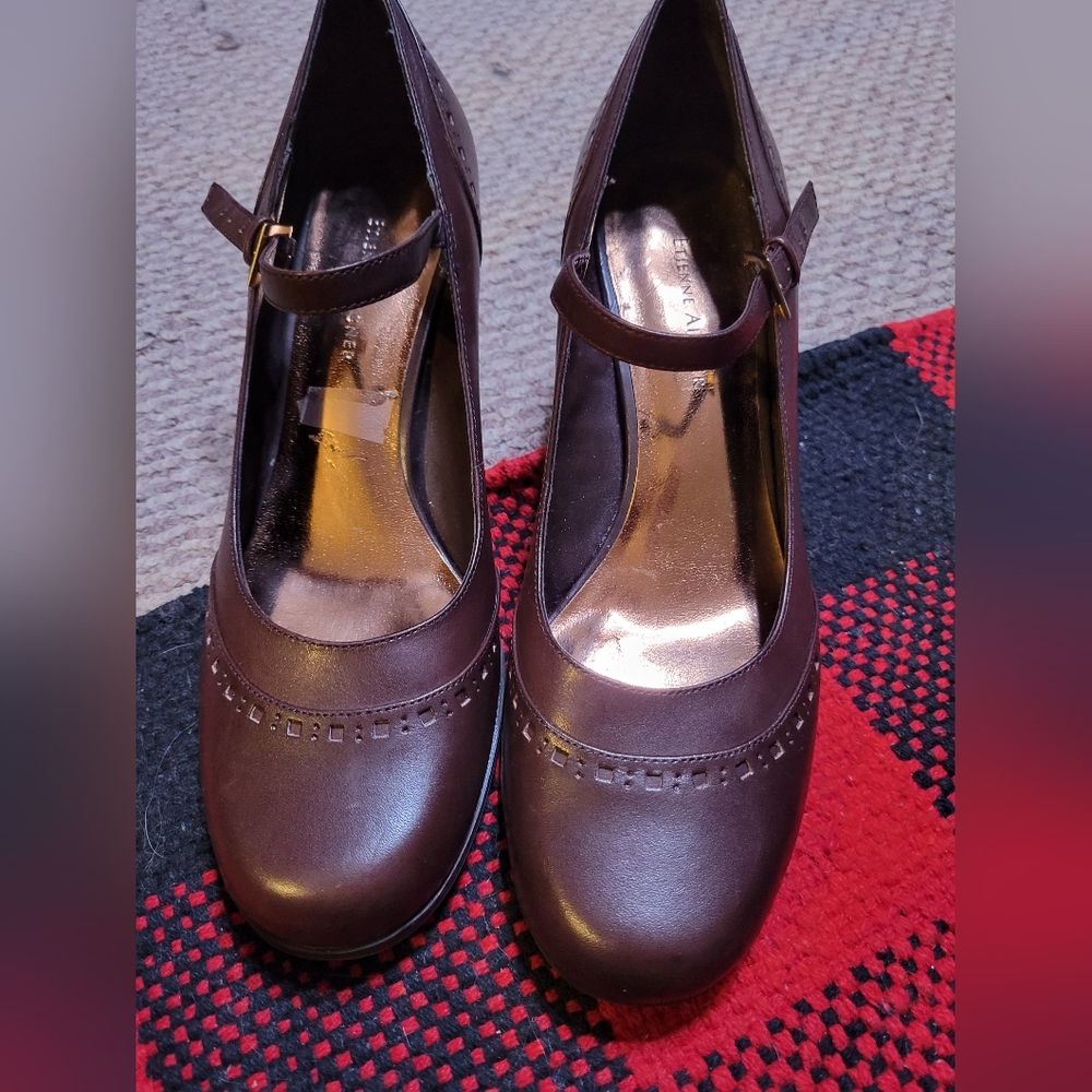 Etienne Aigner Nadine strap retro look heel size 7M - Picture 1 of 10
